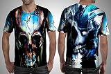 シュガースカルブルーカスタムFullprint昇華Tシャツ 3L ブルー
