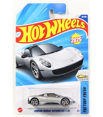 ホットウィール　ゴードンマーレー オートモーティブ T.33 ターコイズ　② レビュー ホットウィール ゴードン・マレー・オートモーティブ T.33