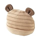 (チャックル) chuckle アニマル耳付きボーダー帽子【42-44CM・44-46CM】 モカ 44-46cm P9278-46-52