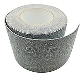 ST TS 滑り止めテープ ノンスリップテープ 黒 グレー 100mm x 10m 屋外 屋内 階段 床 すべり止め 転倒防止 テープ (グレー-)