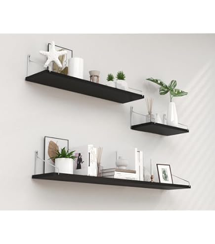 Amazon | IKEA イケア ウォールシェルフ ブラックブルー 110x26cm