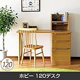 デスク ホビー 120デスク 上置棚付 パーソナルデスク 幅120cm