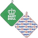BABYDOLL（ベビードール） ネームタグ付 ループタオル2枚セット キッズ ベビー グリーン