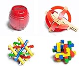 神秘的なマヤ神話シリーズの積み木、木製シリーズ組立解体おもちゃ，ステッチの組み合わせの教育玩具，幼児知育おもちゃ、ワンパッケージ四つのおもちゃ