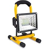LED投光器 充電式 150W LED作業灯 ポータブル投光器 非常灯 看板灯 集魚灯 テントライト 14400mAh 昼白色 赤&青警告灯付き IP65防水 防災対策 夜間作業 夜釣り 登山 軽量