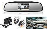 origin ワイヤレス バックカメラ セット 4.3インチ ルームミラー + 高画質 小型 防水 バックカメラ の お得 な 3点セット 2チャンネル 搭載12V専用 403CWBT100A206C