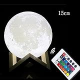elaco 3d USB手ショットライトMoon Night Light MoonlightテーブルデスクMoonランプギフト PLA Elaco-K857
