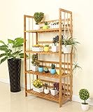 フラワースタンド 竹の多肉植物フラワーラック4層ソリッドウッドフラワーポットシェルフ多機能シェルフリビングルームバルコニーフラワースタンド6サイズ ( サイズ さいず : 70*29*125cm )