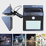 RaiFu ソーラーライト インテリジェント 人感センサーライト ランプ ソーラー ガーデン ランプ 28 LED