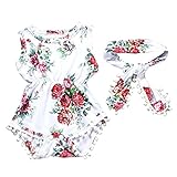 Gotd 新生児 幼児 ベビー女の子用 ロンパース ジャンプスーツ ボディスーツ 服装 服 6 Months