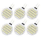 GRV g4 24 – 3528 SMD LED電球ランプ超明るいクールホワイトAC / DC 12 V - 24 V 6 Piece G4-2411