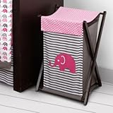 Elephants Pink/Grey Hamper [並行輸入品]