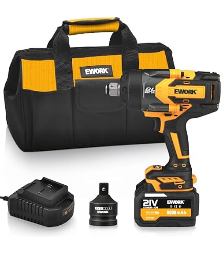 Amazon.co.jp: EWORK コードレスインパクトレンチ 1/2インチ 21V 
