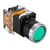 [グリーン] 660V 10A NO NC プッシュ ボタン セルフロック プレス Emergency Stop スイッチ 並行輸入品