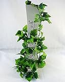 Yunko葡萄の葉つる人工GreeneryチェーンアイビーFoliageシミュレーション花Vine Grape Leaves外側のホーム部屋ガーデンウェディングガーランド植物装飾、パックの2,6.6 