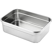 Amazon｜アイスクリーム容器 ステンレス製 ふた付 フード