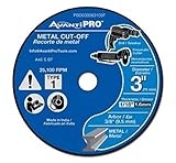 Avanti Pro 3 in。x 1 / 16 x 3 / 8インチメタルカットオフDiscs