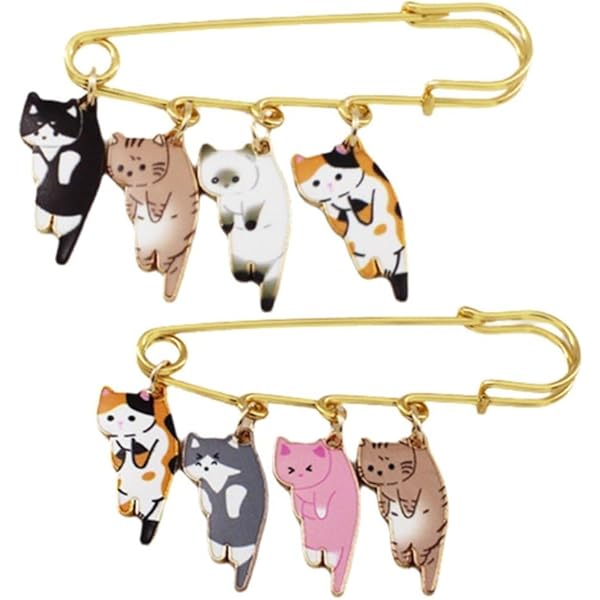 ANNA SUI アナスイ　首飾りの猫のブローチ（オッドアイ） アナ スイ（ANNA SUI）/猫モチーフ ブローチの通販はau PAY