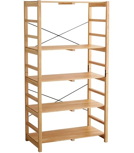 Amazon｜カインズ(CAINZ) 木製ラック 5段 ナチュラル 幅67cm 奥行30cm