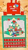 クリスマス 布絵本 布のアドベント カレンダー New!!壁掛けクリスマスツリーオーナメント24個付き& MY QUIET BOOK 英語刺しゅう版バルーン メリークリスマスギフトセット