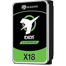 外付けハードディスク・ドライブ Seagate HDD 18TB ST18000NM000J Seagate Exos X18 ST18000NM000J 18TB 3.5 LFF 6Gbps 7.2K RPM