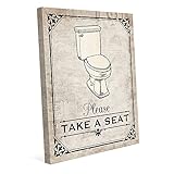 Take a SeatタンバスルームQuote Saying壁アートプリント 8x10 BAT0000095CAN08X10SXX