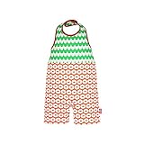 (ビブパ) BIBPA ベビー服 ロンパース グラフィックライン 70-90 [グリーン×オレンジ] [B-009-GROR]