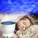 StillCool Ocean Wave Nightライトプロジェクタと音楽プレーヤー夜間for Kids Baby Sleeping寝室 Ocean Wave ホワイト ST-144001