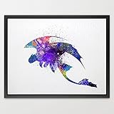 Dignovel Studios 11X14 Toothless Fury How to train your DRAGON Watercolor illustration Art Print Nur