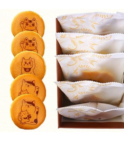 Amazon.co.jp: 猫 どら焼き どらネコ ねこ ドラ焼き お菓子 和菓子 5個