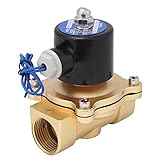 12vソレノイドバルブ、DC12V R1 DN25ウォーターエアーオイル用ノーマルクローズド亜鉛合金電動電磁弁