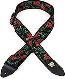 【正規品】 ERNIE BALL 5318 ギターストラップ JACQUARD STRAP SPANISH ROSE ジャカード・ストラップ スパニッシュ・ローズ