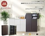 スクエアキャビネット(6扉縦型) 幅72cm (SC-23) (ダークブラウン)
