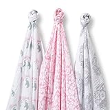 スワドル・デザインズ（SWADDLE DESIGNS)究極のマルチブランケット（マーキゼット３本セットSD-476Pピンク