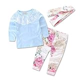 KJshop ベビー服 子供服 女の子 レース 長袖 (100)