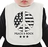 Peace And Rock ネクタイを有する有機ビブ Medium