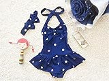(マリア)MARIAHキッズ 水着 女の子 ドット オールインワン パステルスイム フリル キッズ ジュニア ベビー 韓国風 可愛い 子供服 スイムウェア