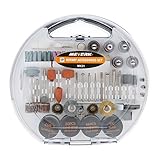 Meterk ロータリーツールセット ミニルーターセット ミニルーター用 研磨ツール 研磨ホイール サンディング 研削砥石彫刻/削り出し/研磨/切断/切削/汚れ落とし 豊富な付属品 DIY作業工具 (