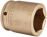 Ampco Safety Tools I-3/4D1-1/2 Socket, Standard Impact, Non-Sparking, Non-Magnetic, Corrosion Resist
