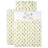 Wガーゼプリント　ミニ布団７点セット　フォレストフレンズ－イエロー－.