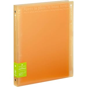 キョクトウ バインダー パペルールブリューム A4 30穴 オレンジ LN224OR