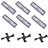 Agile-Shop 6Pcs High-performance Filter Replacement + 3Pcs Side Brushes for All Neato Botvac Series 