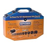 Spyder 600807 Tungsten Carbide Tipped Rapid Core Eject Maintenance Hole Saw Kit 16-Piece [並行輸入品]