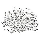 SODIAL(R)100個250ボルト10Amp速断型ガラス管ヒューズ5×20mm