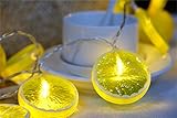 LED　ストリングライト 防水 高品質 省エネ　小型 軽量 イルミネーションライト 屋内飾り レモン電球20