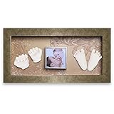 Moms Present 赤ちゃんの手と足 GOLD FRAMEで3DプリントDIYキットをキャスティング(G-2-黄金の中庭) [並行輸入品]