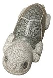 【御影石】車止めグレーかめ４５cm