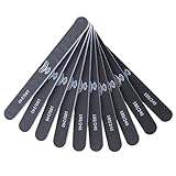 MAKARTT® 10pcsセット プロフェッショナルネイルファイル ウォッシャブル両面タイプのエメリーボード 100/180 120/240 180/240グリットネイルバッファリングファイル (180/240グリット)