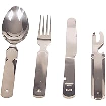 Amazon.co.jp: MFH ドイツ連邦軍 UTENSIL 携帯カトラリーセット