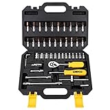 DEKO ホームツールセット ガレージツールセット 日曜大工　家具組み立て　軽量化常備工具pcs46　ツールキット 工具セット 工具キット (46点組)